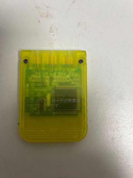 Karta pamięci playstation 1 psx lemon yellow żółta sprawna