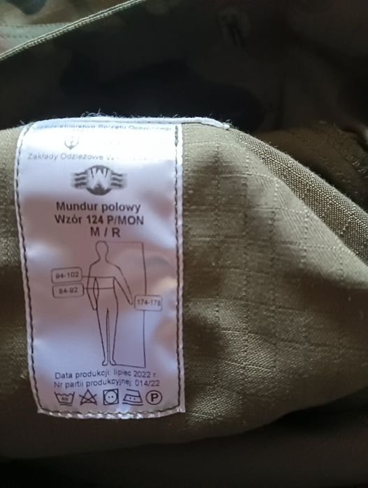 Mundur polowy wzór 124P/MON Rozmiar M/R .