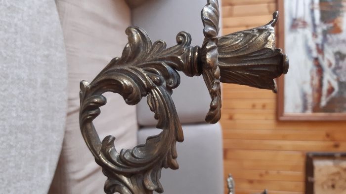 świecznik mosiężny - kandelabr