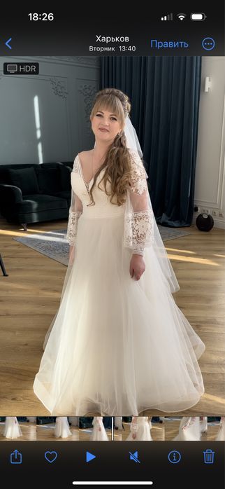Платье свадебное, весільна сукня
