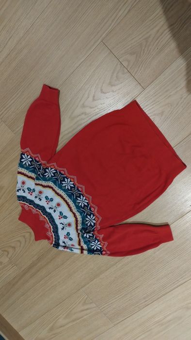 122 Next świąteczny sweterek tunika dla dziewczynki renifer