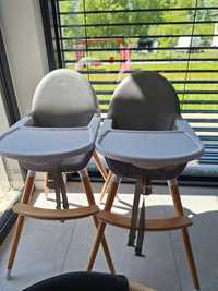 Dwa krzesła do karmienia Fini kinderkraft