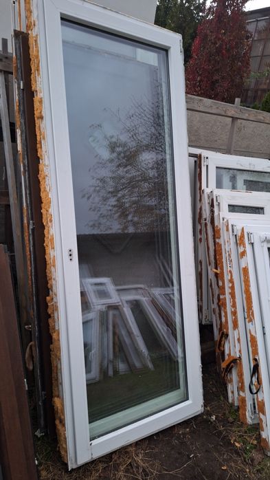 Okno PCV tarasowe balkon Veka.Biale.880/2300