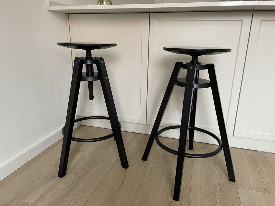 Stołek barowy Dalfred IKEA czarny