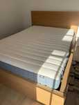 Cama MALM + colchão VESTERÖY + Ripas