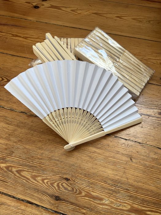 Wachlarze ślubne papierowe