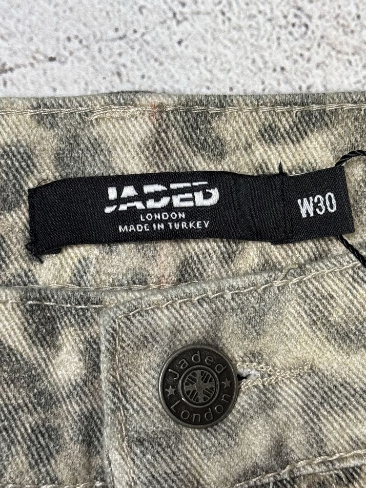 Jaded London Leopard 26,28,30,32,34 Fade Colossus Jeans Леопард