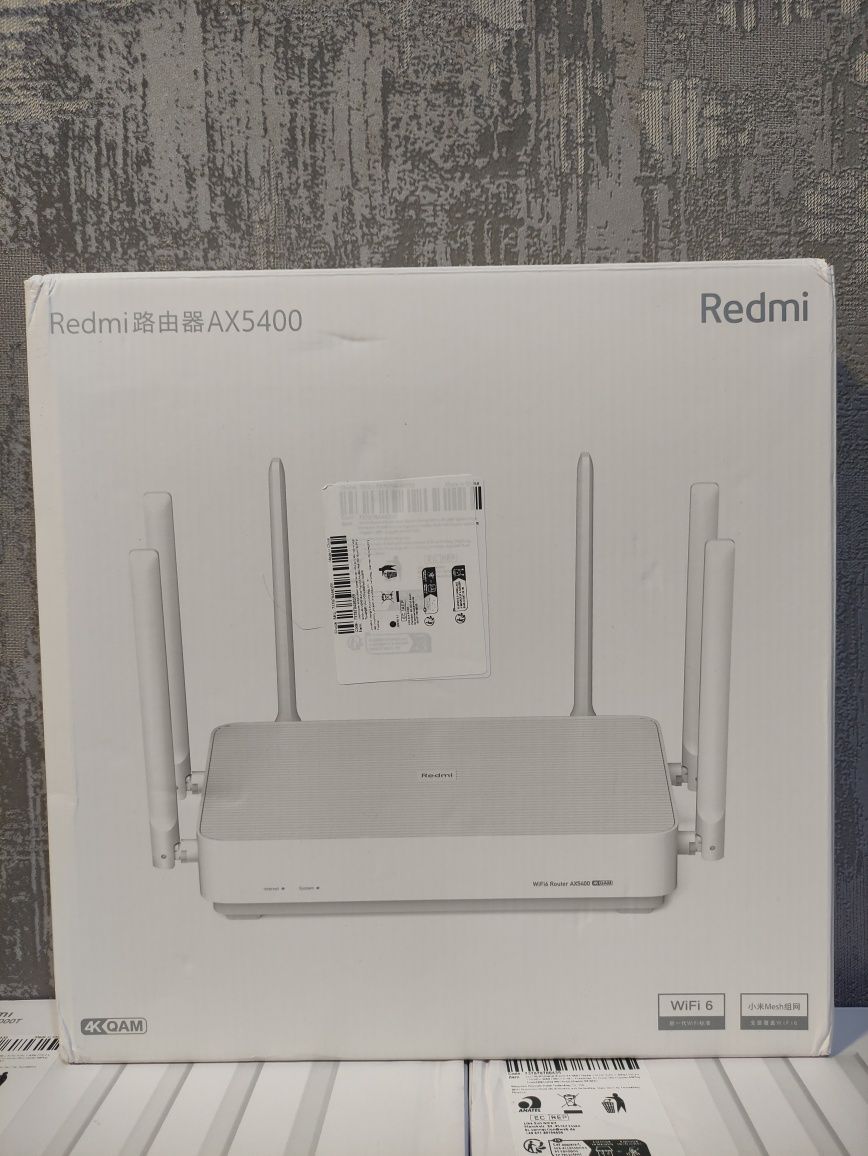 Xiaomi Redmi AX5400 Роутер Wi-Fi 6 Mesh маршрутизатор 2.4/5ГГц