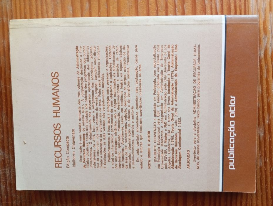 Recursos Humanos (Edição Compacta) - Idalberto Chiavenato edição Atlas