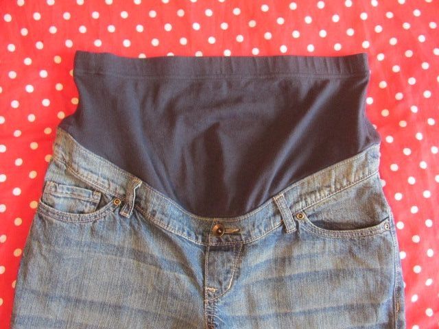 Spodnie ciążowe PAPAYA MATERNITY jeansy 3/4 rozm. M/L