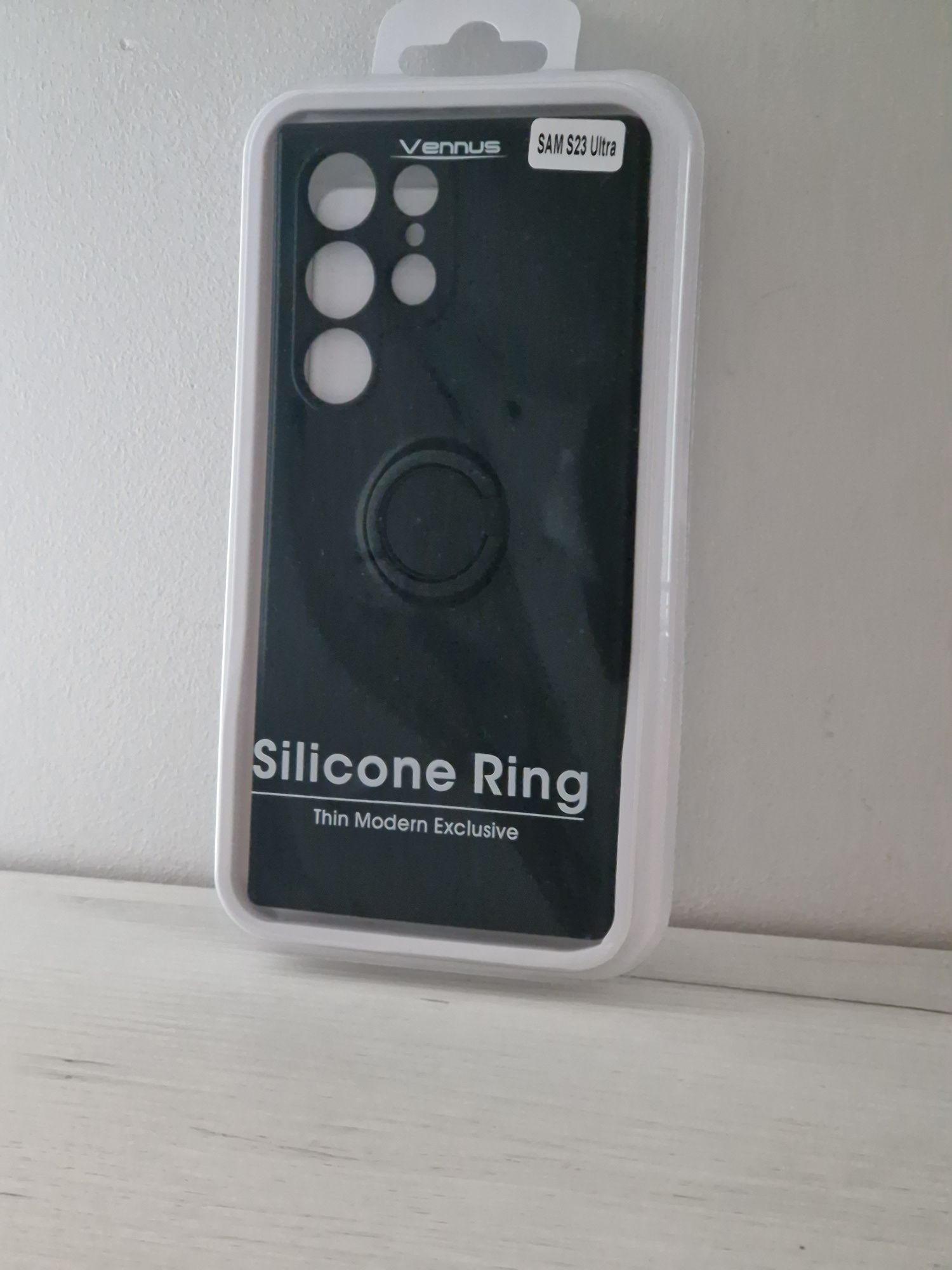 Vennus Silicone Ring do Samsung Galaxy S23 Ultra Czarny