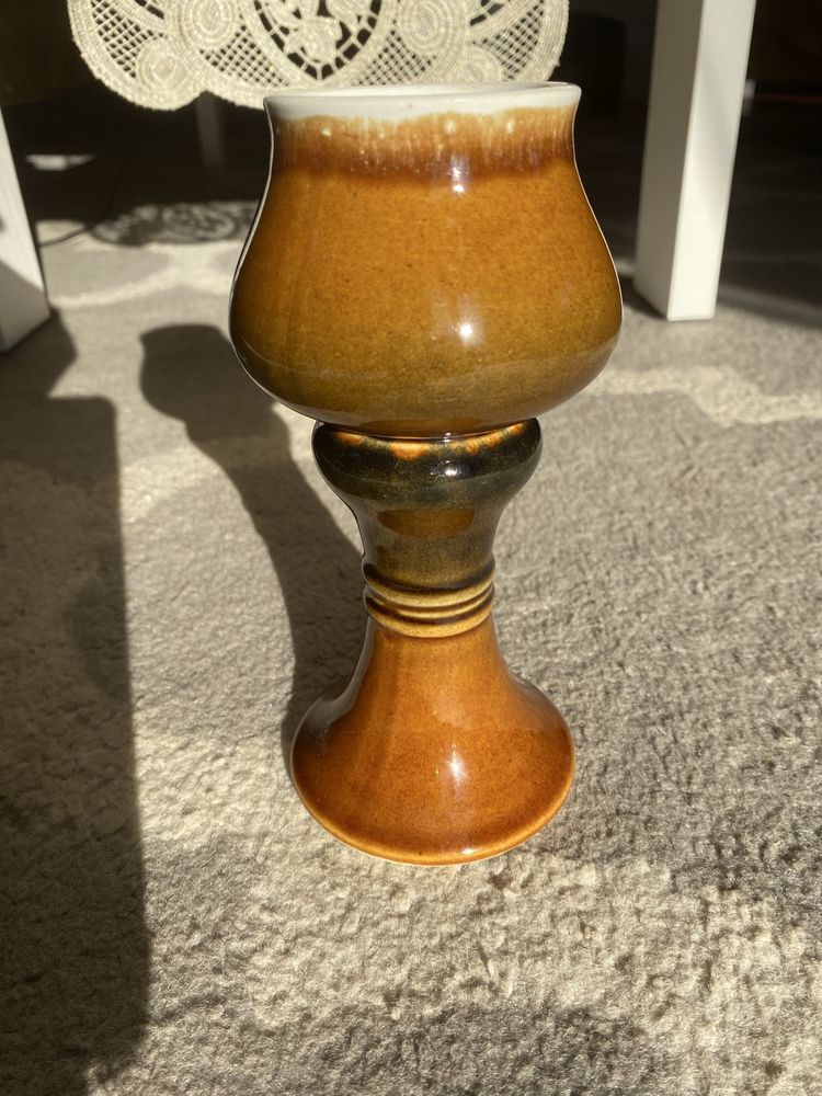 Ceramiczny  kielich -  glazurowany