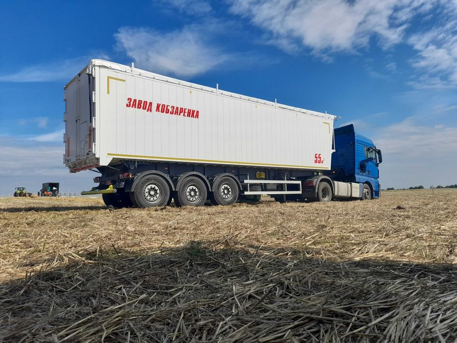 Зерновоз прицеп 55 м3 | Алюмінієвий причеп (полуприцеп) Кобзаренка