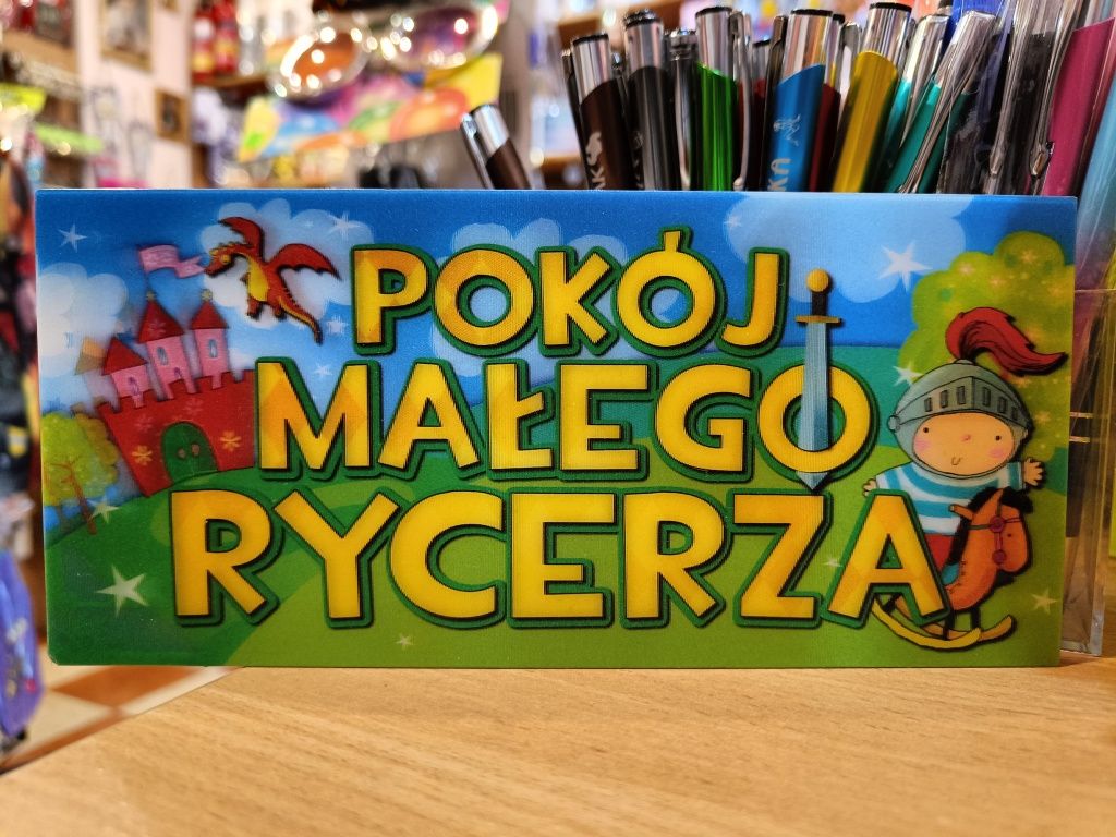 Tabliczka na drzwi 3D, Pokój małego rycerza, nowa