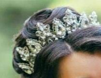 Весільна корона/діадема/сережки