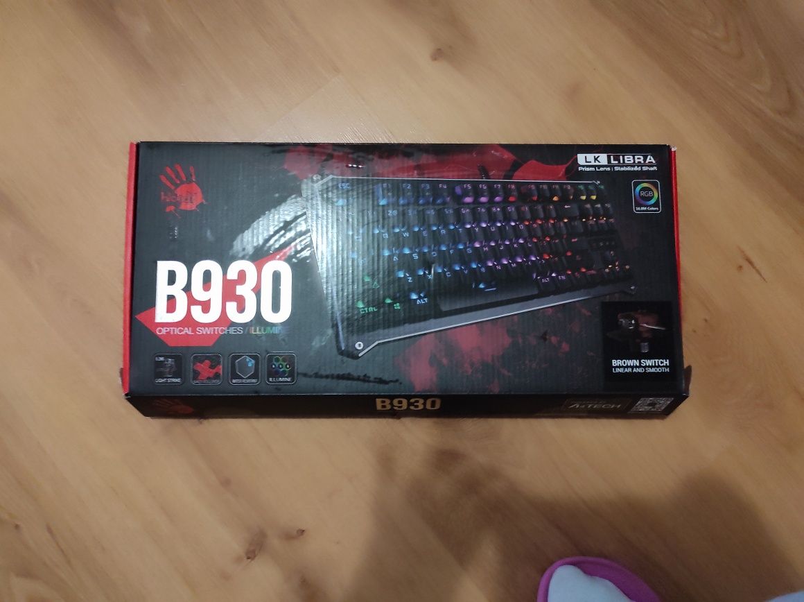 Клавіатура дротова Bloody B930 RGB USB