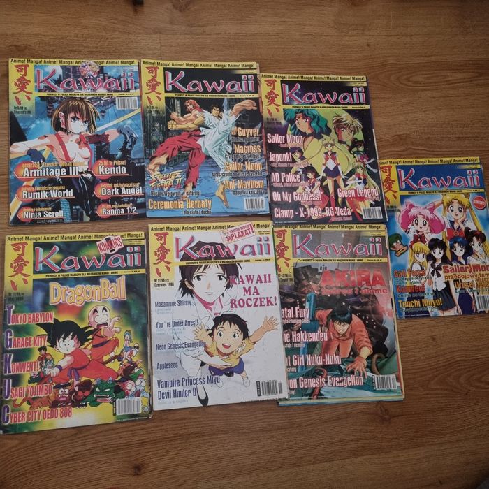 Zestaw Czasopism Kawaii z 1998 roku Po Polsku