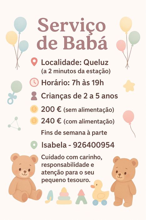 Serviço de Ama em Queluz