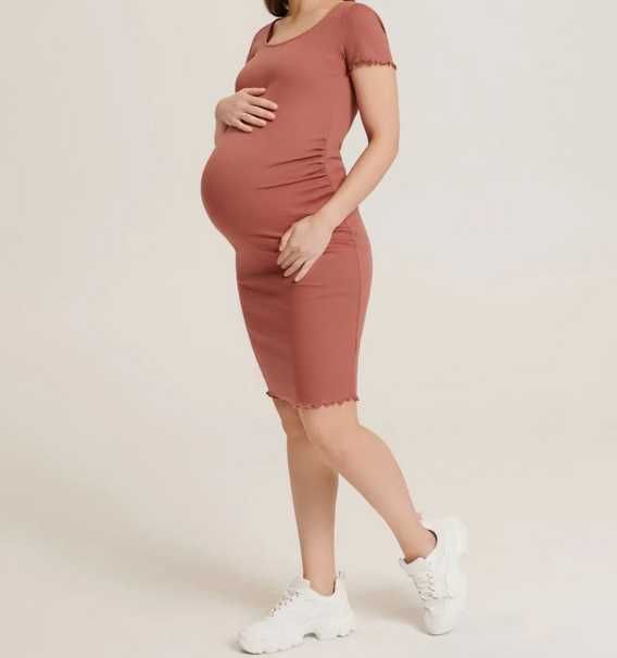 Sukienka ciążowa prążkowana Sinsay Maternity rozm. M