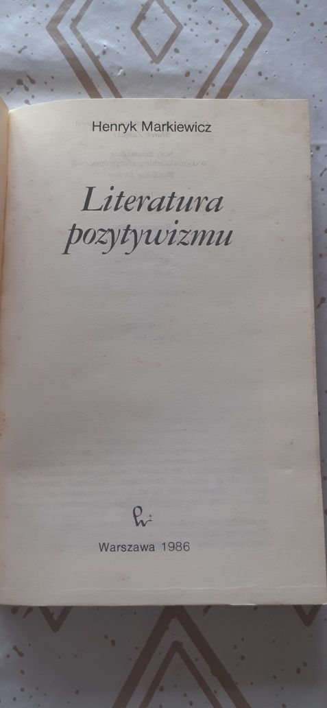 Henryk Markiewicz Litwratura pozytywizmu