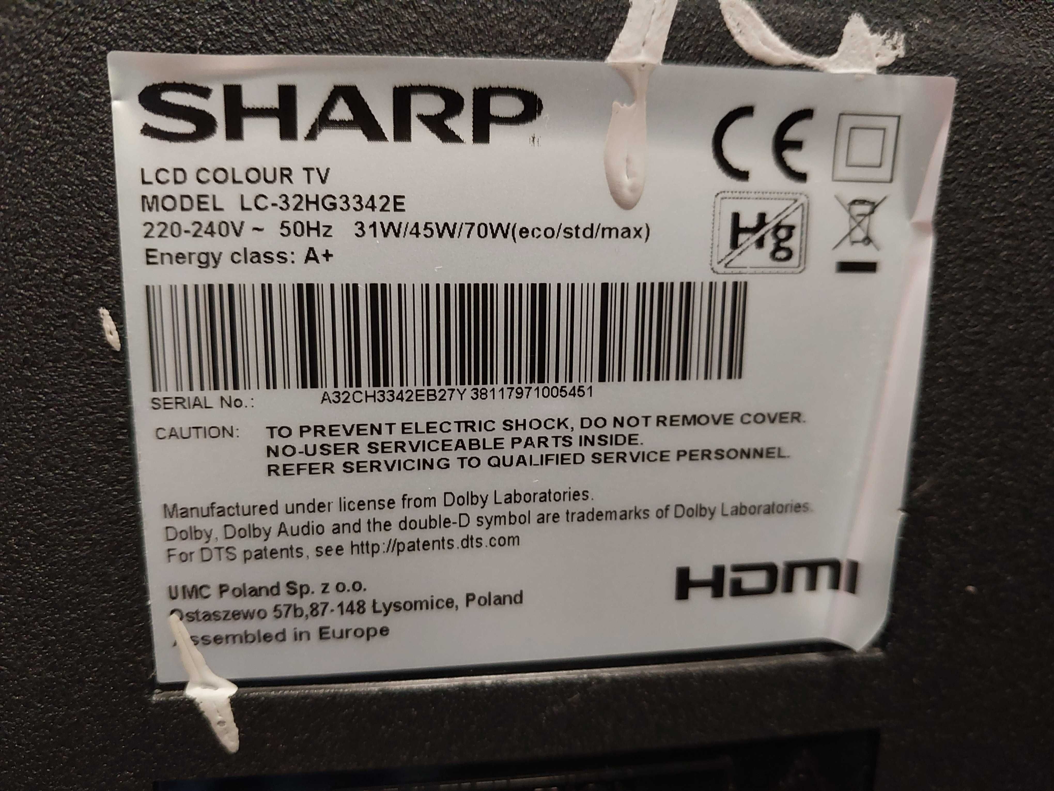 telewizor led Sharp 32 cale