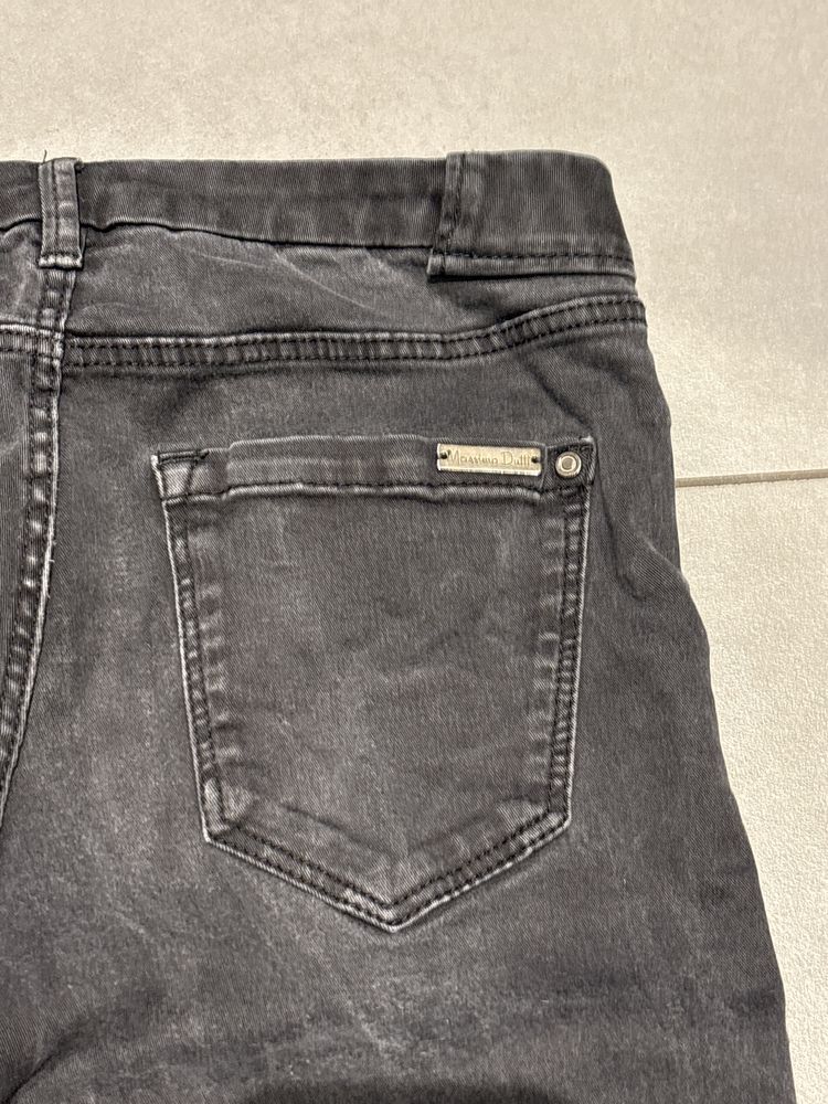 Czarne spodnie jeansowe Massimo Dutti Fit 34