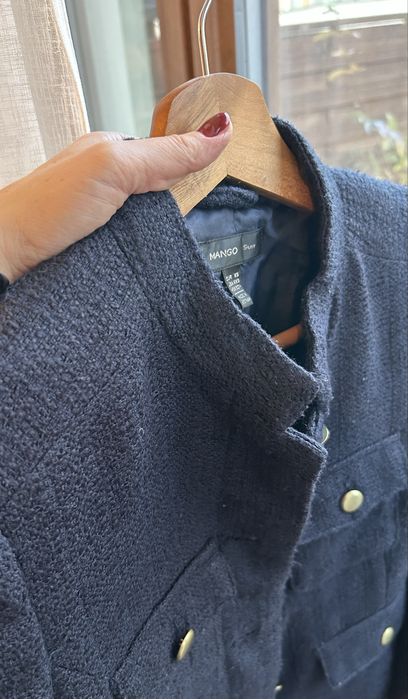 Marynarka Mango XS 34 granatowa