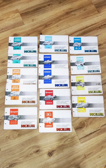 Catálogos Ducellier - Carros Antigos