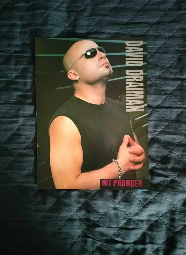 Póster A4 original David Draiman (Disturbed) – Anos 2000