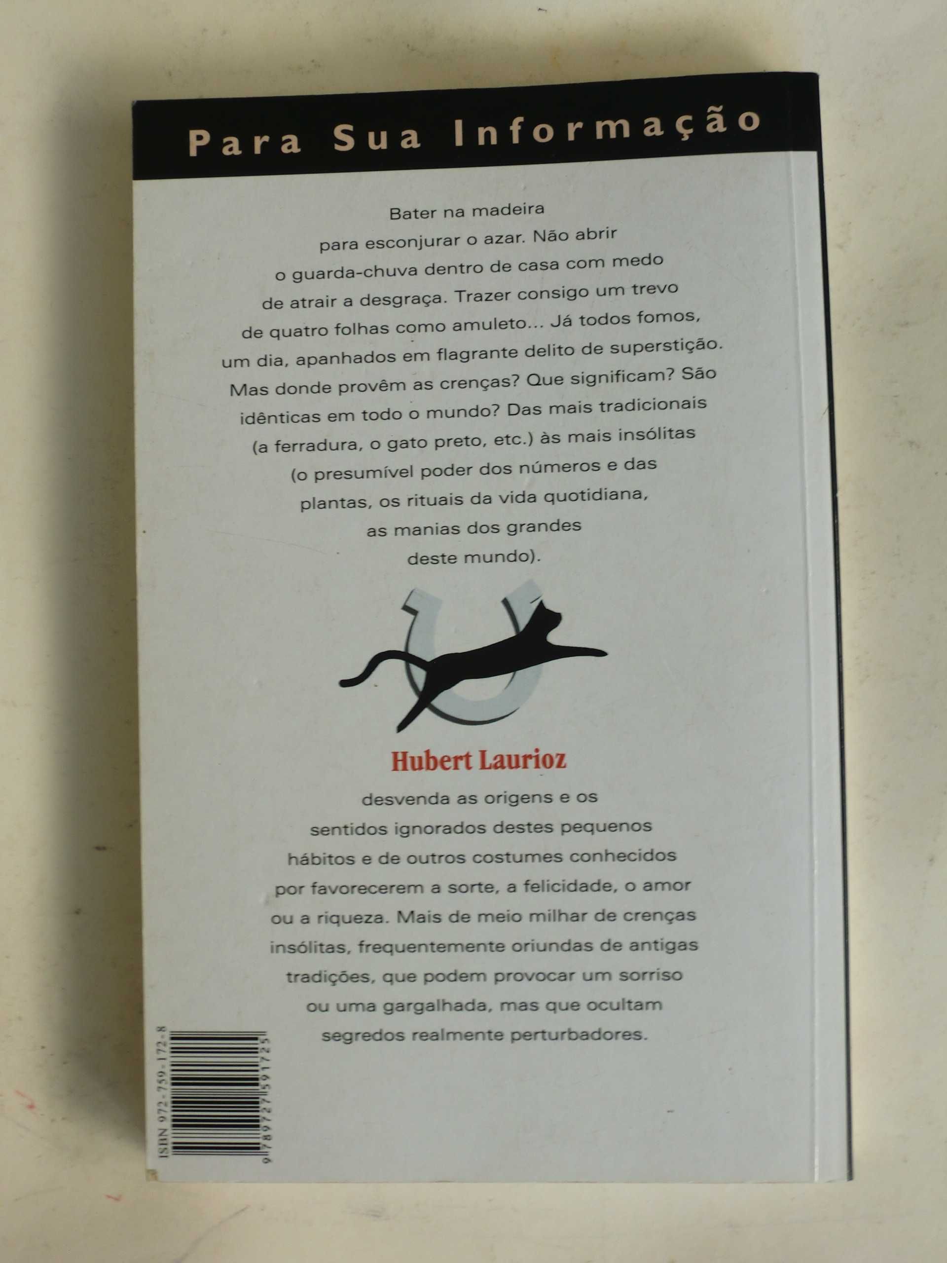 Dicionário de Superstições
de Hubert Laurioz