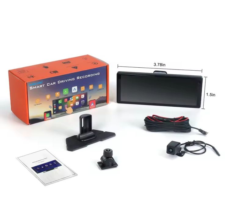 Магнитола экран Carplay Android Auto видеорегистратор 2К 2din