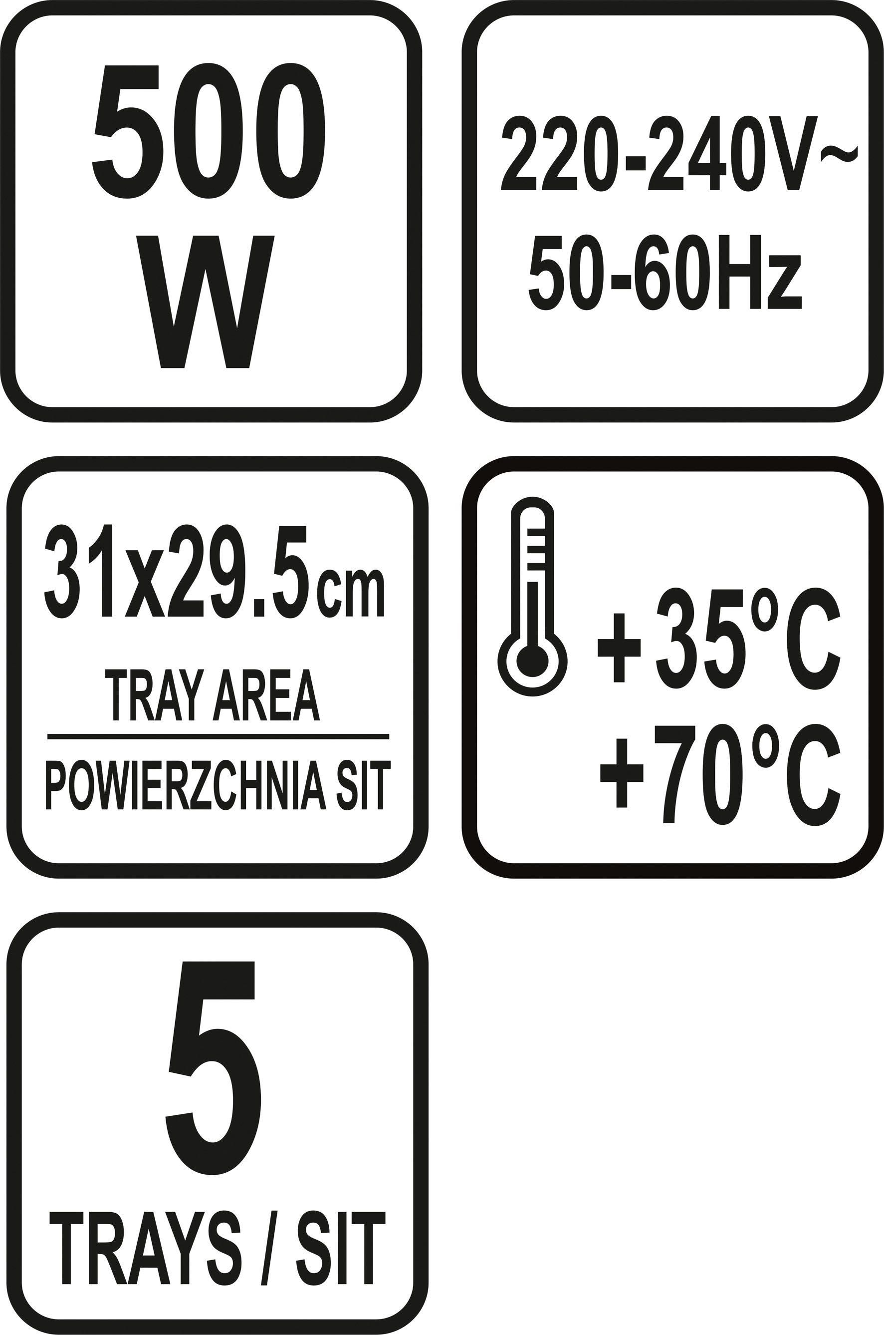 Suszarka spozywcza LUND 5 SIT