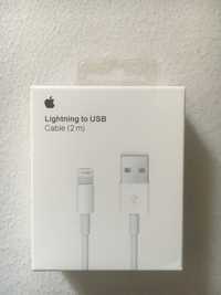 Apple oryginalny kabel Lightning to USB nowy 200cm 2m cable