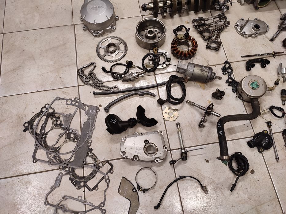 Yamaha FZ6 Fazer RJ07 części wał głowica kapa skrzynia cylinder RJ507E