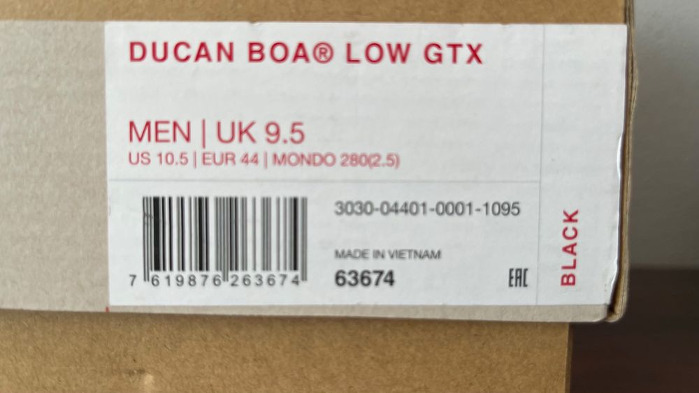 Mammut Ducan BOA Low GTX roz. 44