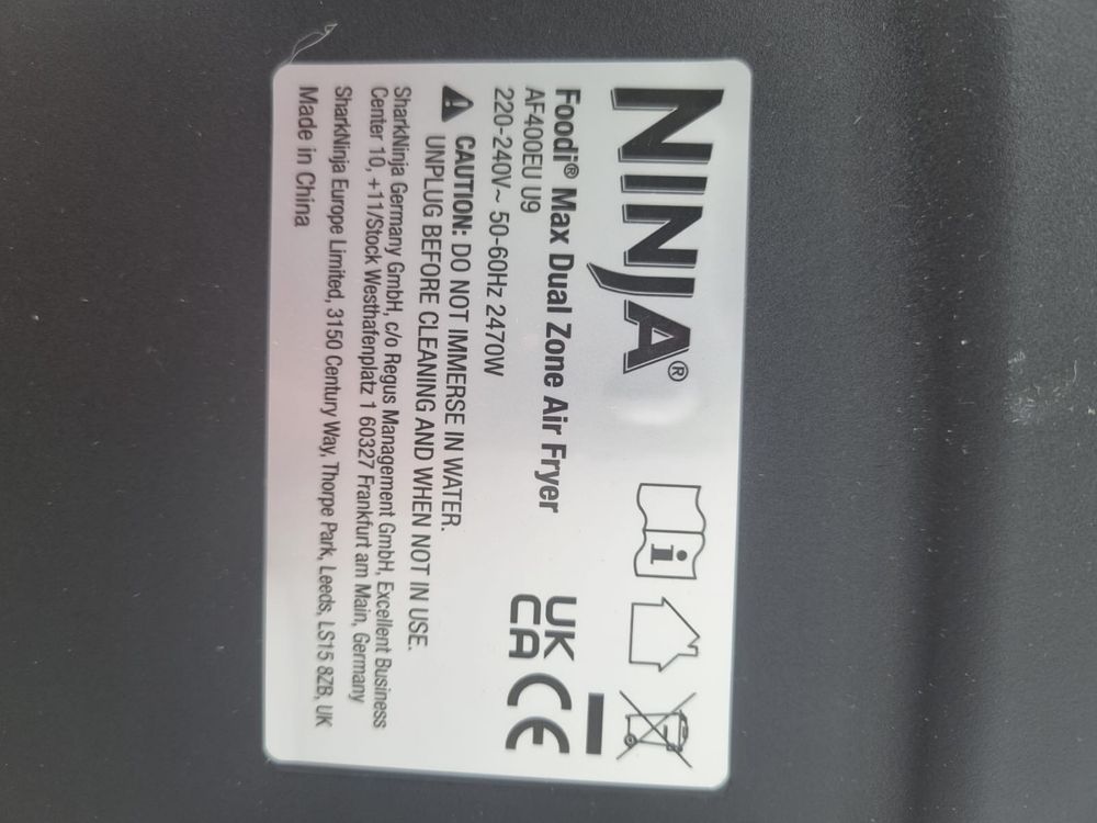 Ninja Foodi MAX Dual Zone frytkownica beztłuszczowa AF400EU