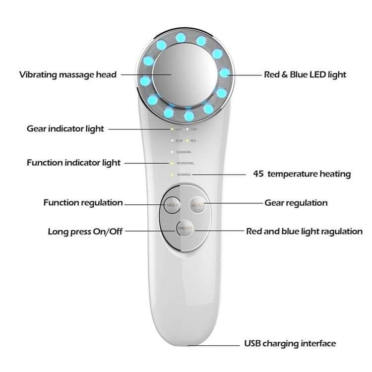 Mesoterapia + Lifting facial + Radio Frequência + Ems + Leds + Hifu