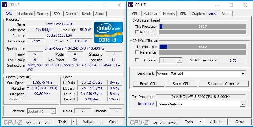 Procesor Intel i3 3240 (3M Cache, 3.40 GHz, LGA1155)