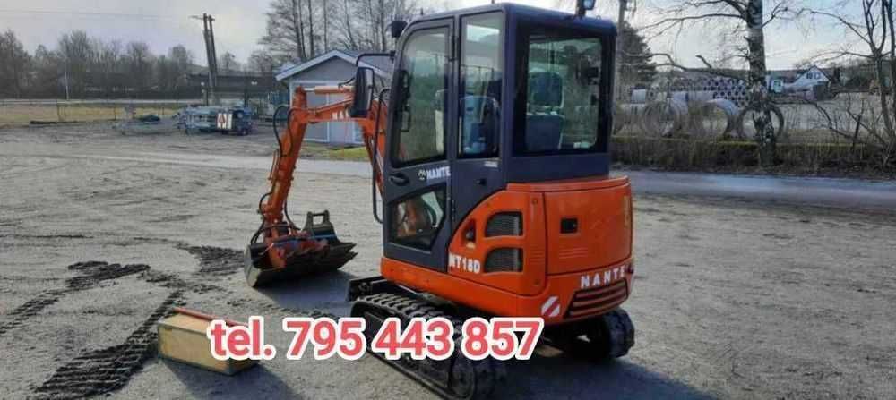 Usługi minikoparką - WOLNE TERMINY!