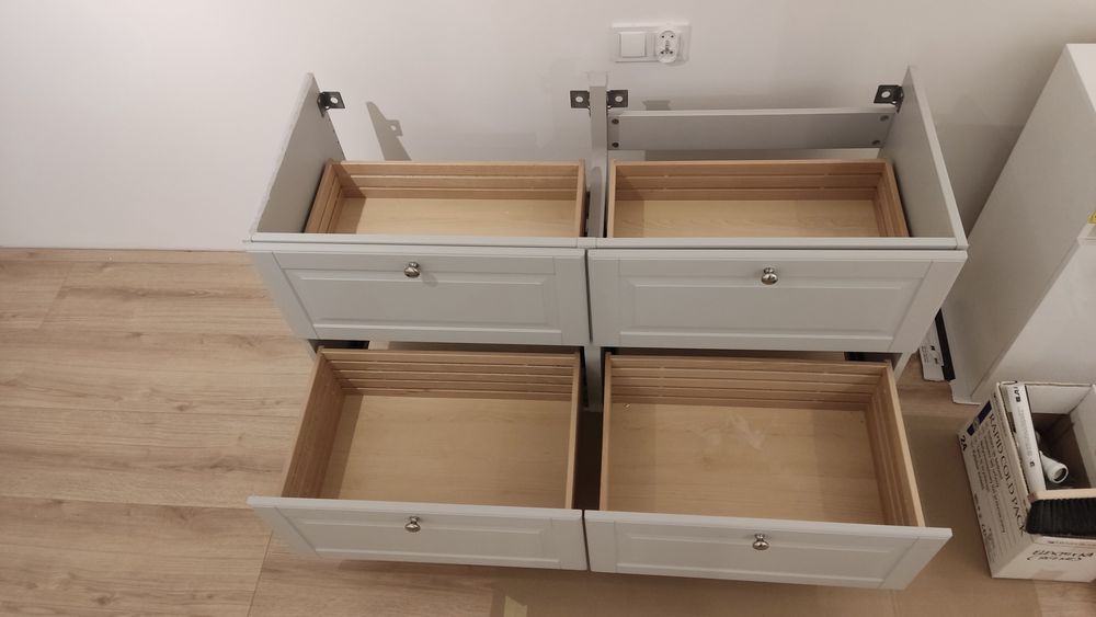 Mniej niż 50% ceny, szafka łazienkowa Ikea 120cm, 4 szuflady