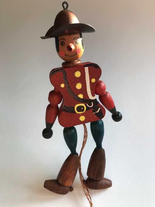 Boneco em Madeira - VIntage