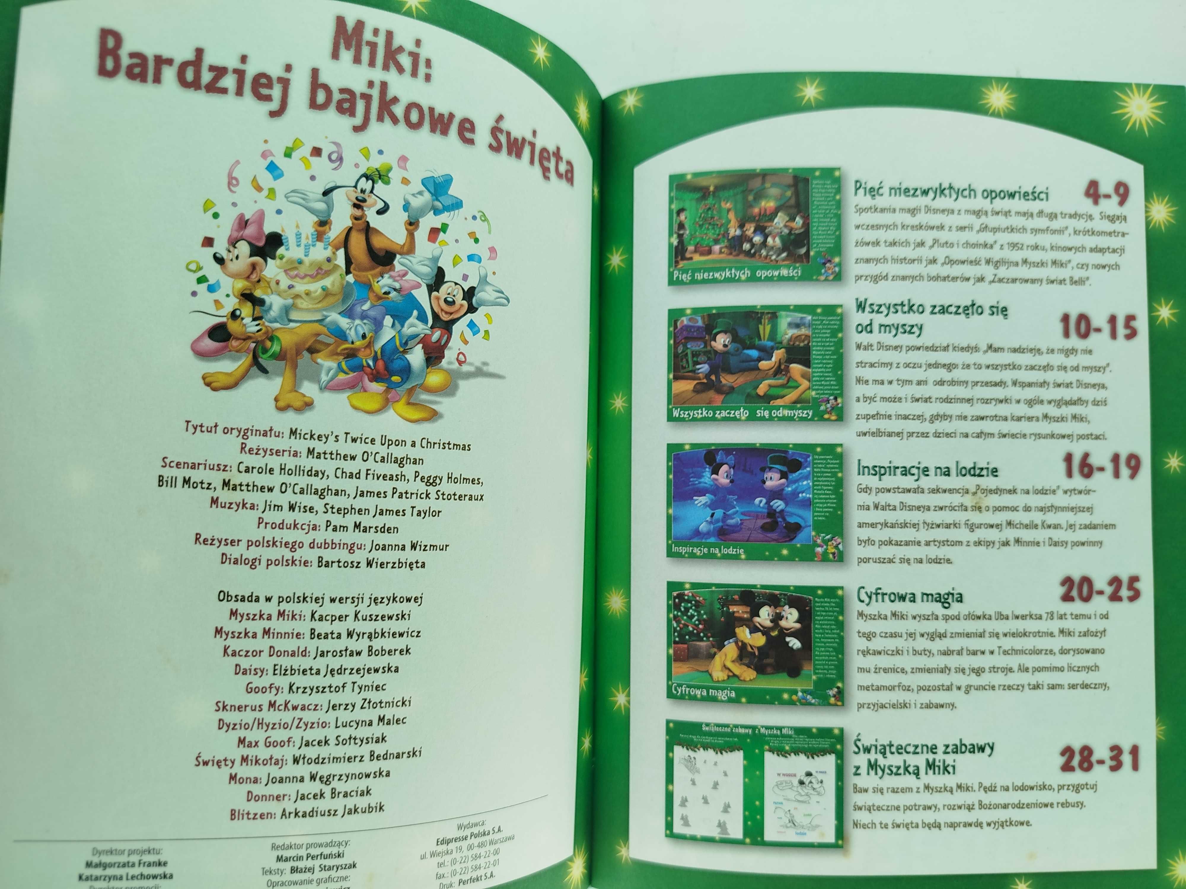 Mickey bardziej Bajkowe Święta Disney Magiczna Kolekcja T3 DVD