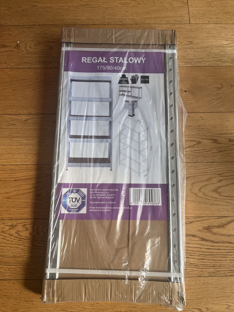 Regał stalowy 175/90/40cm 220kg na półkę
