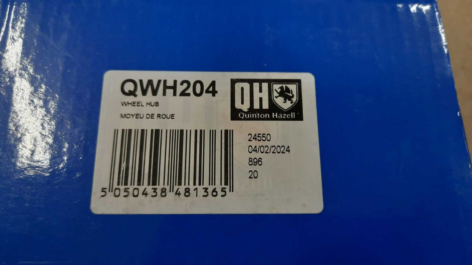 Ступиця передня QWH204 QUINTON HAZELL Рено Кенго, Renault Kangoo