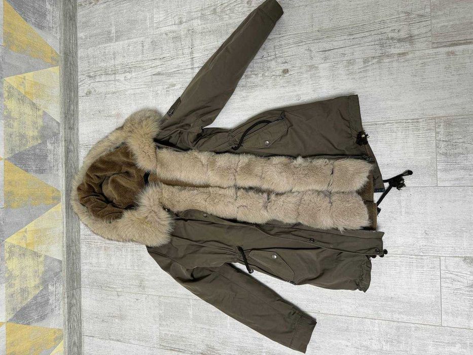 Куртка з натуральним хутром Damla Leather& Fur, з підкладкою