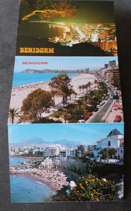 Conjunto de 12 Postais Miniatura de Benidorm