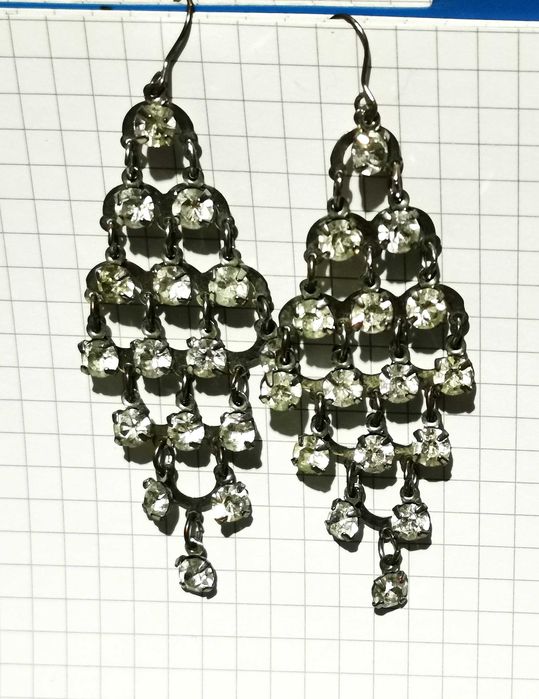 Серьги Янтарь, бижутерия СССР