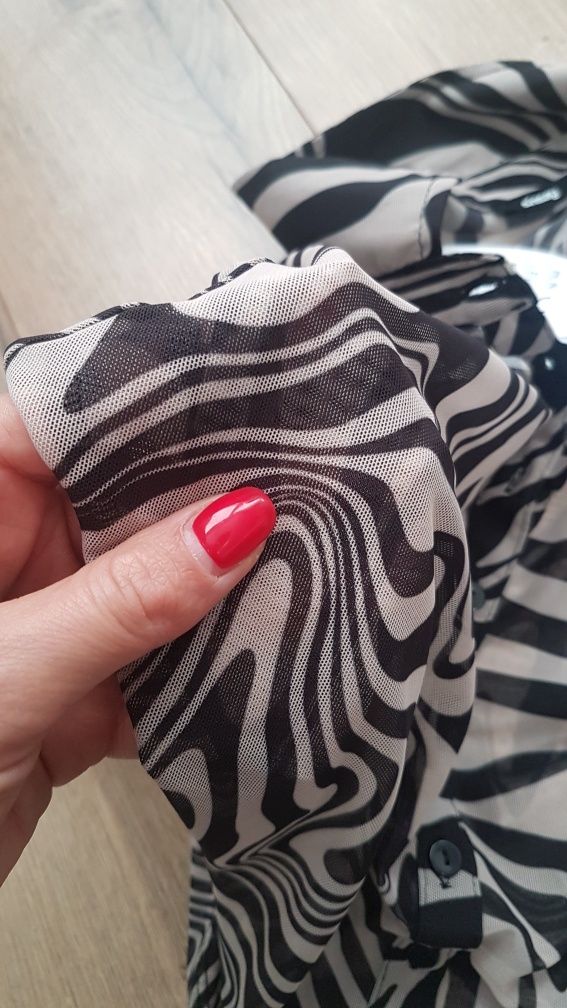 Nowa bluzka zebra siatka rozmiar M