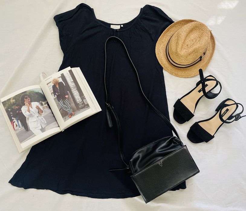 Sukienka kaffe lato 36 S super stan wiskoza