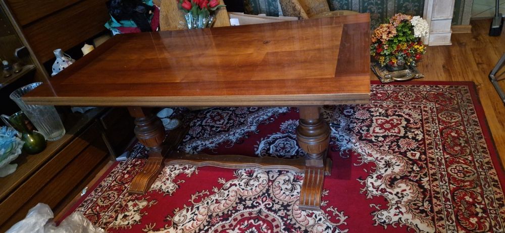 Stara drewniana ława rozkładana